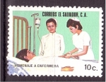 Stamps : America : El_Salvador :  Homenaje a enfermera