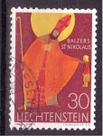 Stamps Liechtenstein -  serie- Santos Patrones- St. Nicolas
