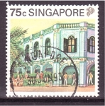Stamps Singapore -  serie- Turismo