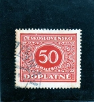 Stamps : Europe : Czechoslovakia :  numeros