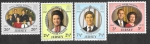 Stamps United Kingdom -  73-76 - XXV Aniversario de el Príncipe Philips la Boda de la Reina Isabel Ii con  