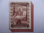 Stamps Austria -  Reestructuración-Construcción Industrial--Obras de gas-Viena -Serie:Fondo de Acumulación