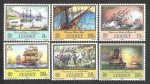 Stamps United Kingdom -  300-305 - 250 Aniversario del Nacimiento del Capitán Philippe de Carteret