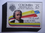 Sellos de America - Colombia -  Jean Baptiste de la Salle-Instituto de los Hermanos de las Escuelas Cristianas de Colombia- Emblema.