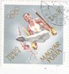 Sellos de Europa - Hungra -  OLIMPIADA DE TOKIO-64