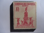 Stamps Colombia -  Monumento a Bolivar - Puente de Boyacá.
