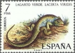 Stamps Spain -  2195 - Fauna hispánica - Lagarto verde