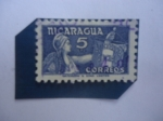 Stamps : America : Nicaragua :  Asistencia Social.