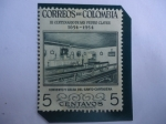 Stamps Colombia -  III Centenario de San Pedro Claver (1654-1954) Convento y Celda del Santo, en Cartagena- 300 anivers