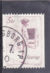 Stamps Sweden -  Ilustración joven desnuda