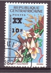 Sellos del Mundo : Africa : Rep_Centroafricana : serie- Orquídeas