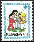Stamps Mongolia -  Unicef - dia internacional del niño 1979
