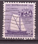 Stamps United States -  350 aniv. Construcción Naval Nacional