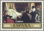 Stamps Spain -  2205 - Eduardo Rosales y Martín - Testamento de Isabel la Católica