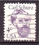 Stamps United States -  Carl Schurz