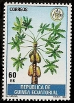 Stamps Equatorial Guinea -  FAO  - La Papaya