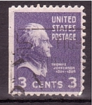 Stamps United States -  Thomas Jefferson