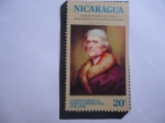 Stamps Nicaragua -  Bicentenario de la Independencia Norteamericana 1776-1976- Thomas Jefferson, 3er. Pres. (1801/09)