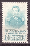 Stamps Mexico -  I centenario batalla de Chapultepec