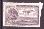 Stamps Mexico -  Escudo Nacional y aeroplano