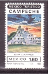 Stamps Mexico -  serie- Turismo