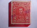 Stamps Venezuela -  Timbre Fiscal-Sello de Rentas e Ingresos- E.E.U.U.de Venezuela-Mariscal Sucre.