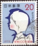 Stamps Japan -  Scott#1125 intercambio 0,20 usd, 20 yen 1972