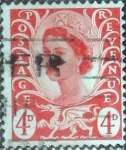 Stamps United Kingdom -  Scott#Gales 10 intercambio 0,20 usd, 4 p. 1969