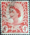 Stamps United Kingdom -  Scott#Gales 10 intercambio 0,20 usd, 4 p. 1969