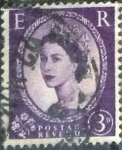 Stamps United Kingdom -  Scott#322 intercambio 0,25 usd, 3 p. 1956