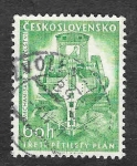 Sellos de Europa - Checoslovaquia -  1022 - Máquina Excavadora de Zanjas