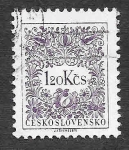 Sellos de Europa - Checoslovaquia -  J89 - Números