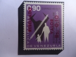 Sellos de America - Venezuela -  IX Censo General de Población  y el III Agropecuario - Serie:Sellos Resellados y Nuevos Valores-1965