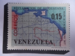 Stamps Venezuela -  Reclamo de su Guayana- Mapa de J.M. Restrepo, 1827