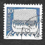 Stamps : Europe : Sweden :  955 - Barco Vikingo