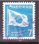 Stamps South Korea -  Bandera Nacional