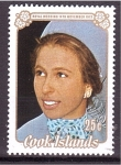 Stamps Oceania - Cook Islands -  Boda Real de la princesa Ana con Mark Phillips