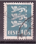 Stamps Estonia -  Escudo Nacional