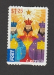 Stamps Australia -  Tres reyes magos