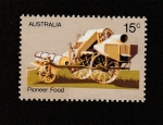 Stamps Australia -  Cosechadora