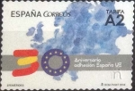 Stamps Spain -  Scott#xxxx intercambio 0,80 usd , A2 , 2016