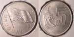 monedas del Mundo : America : Uruguay :  5 pesos