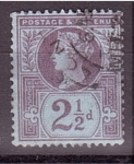 Stamps United Kingdom -  50 aniversario reina Victoria