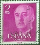 Stamps Spain -  Scott#830 intercambio 0,20 usd. , 2 pts. , 1956