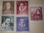 Stamps : Europe : Spain :  1952 LITERATOS