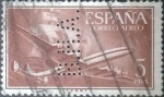 Stamps Spain -  Scott#C155 intercambio 0,20 usd. , 5 pts. , 1955