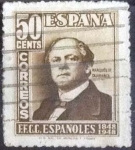 Sellos de Europa - Espa�a -  Scott#758 intercambio 0,20 usd. , 50 cents. , 1948
