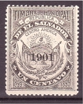 Stamps : America : El_Salvador :  Escudo Nacional