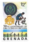 Sellos de America - Granada -  girls scouts