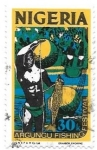Stamps : Africa : Nigeria :  pesca
